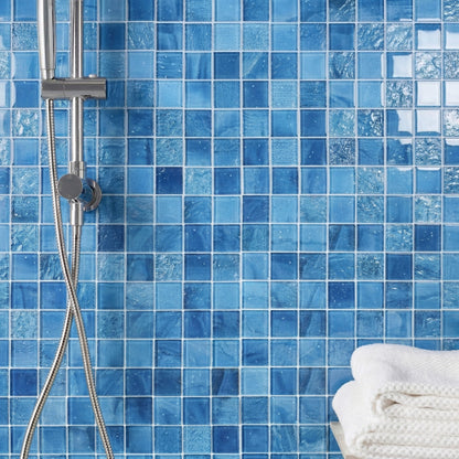 12” x 12” Starlight Glass Mosaic Glowing Pool and Wall Tile