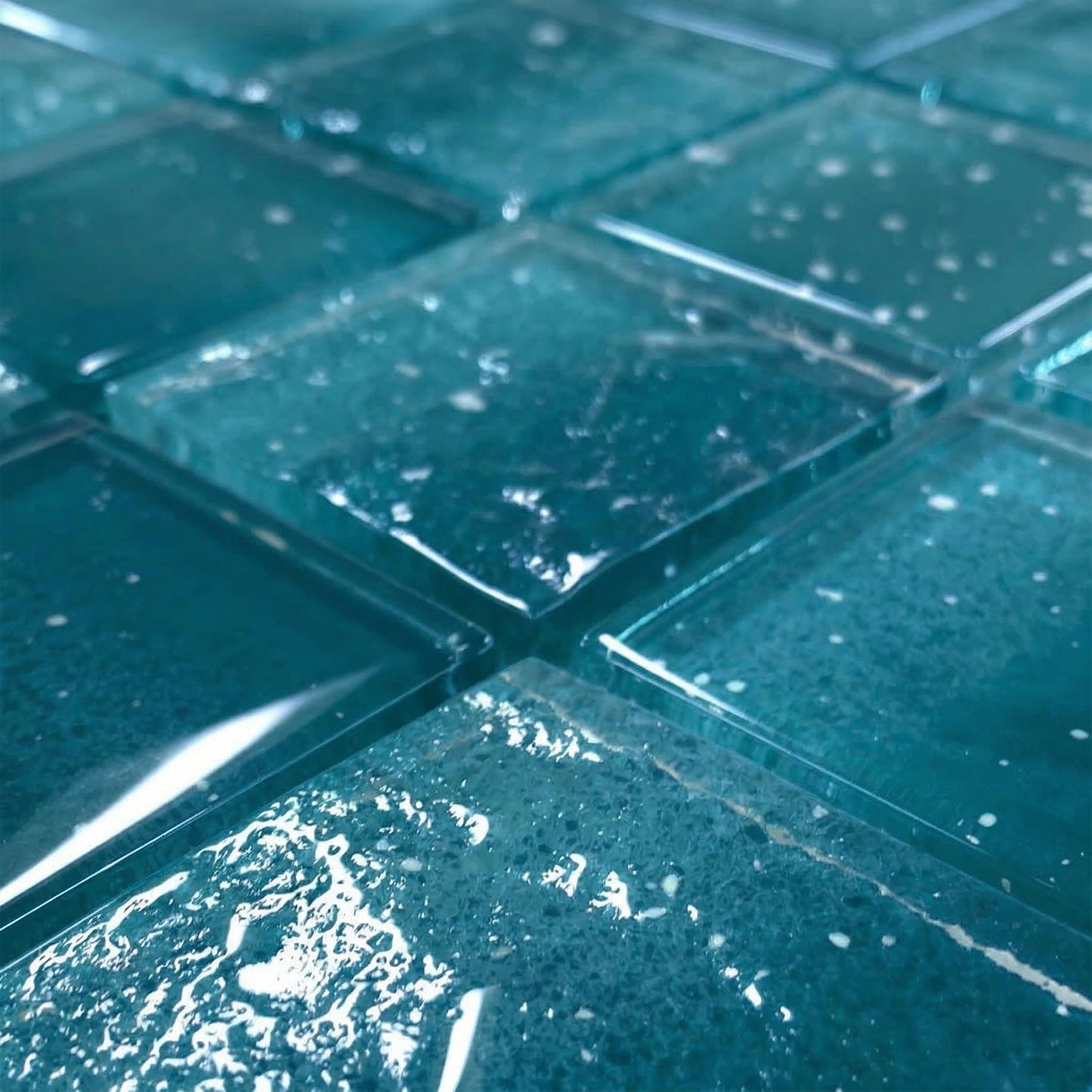 12” x 12” Starlight Glow-in-the-Dark Pool & Wall Glass Mosaic Tile