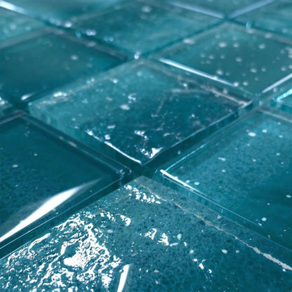 12” x 12” Starlight Glow-in-the-Dark Pool & Wall Glass Mosaic Tile