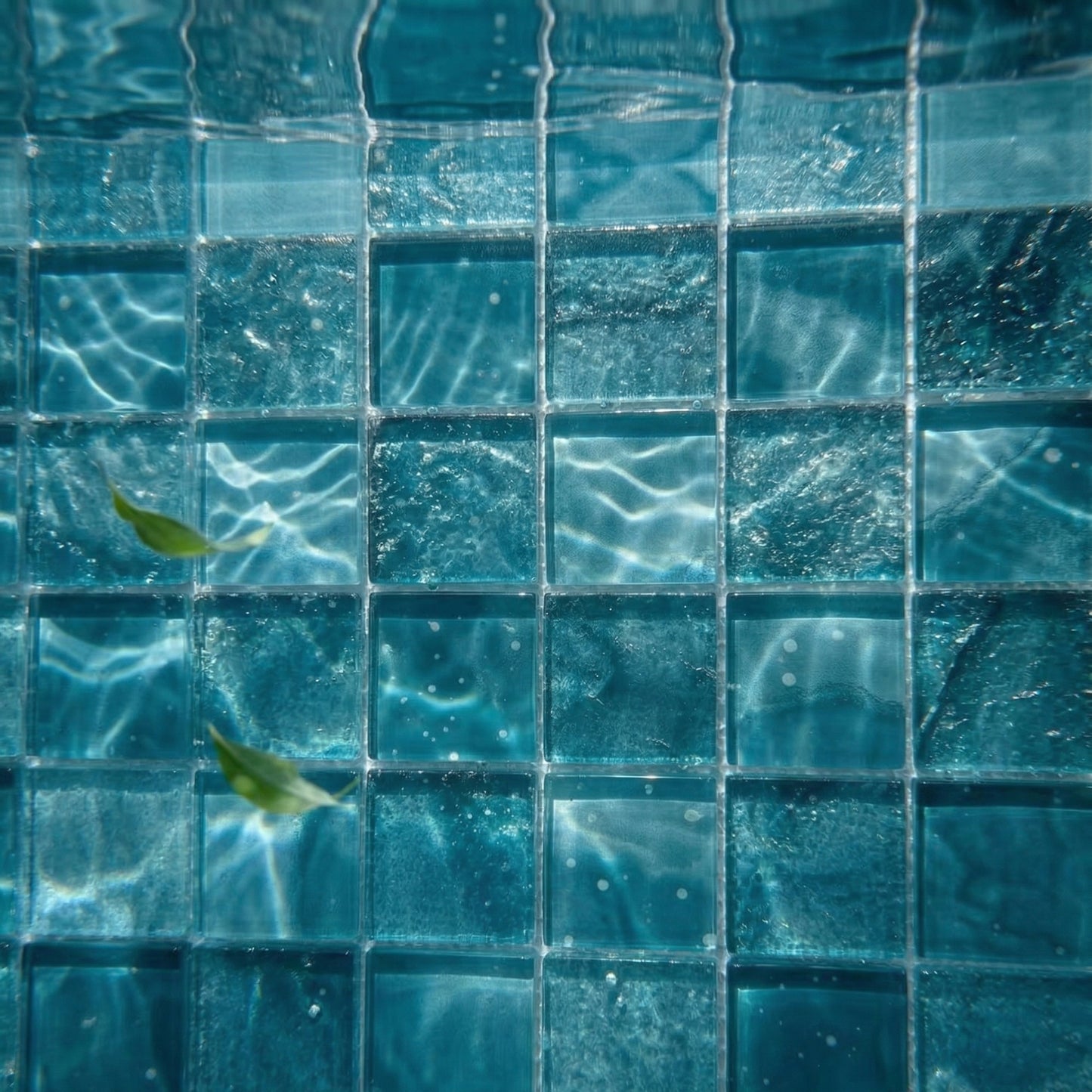 12” x 12” Starlight Glass Mosaic Glowing Pool and Wall Tile