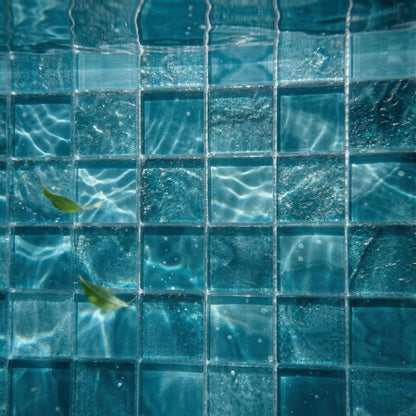 12” x 12” Starlight Glass Mosaic Glowing Pool and Wall Tile