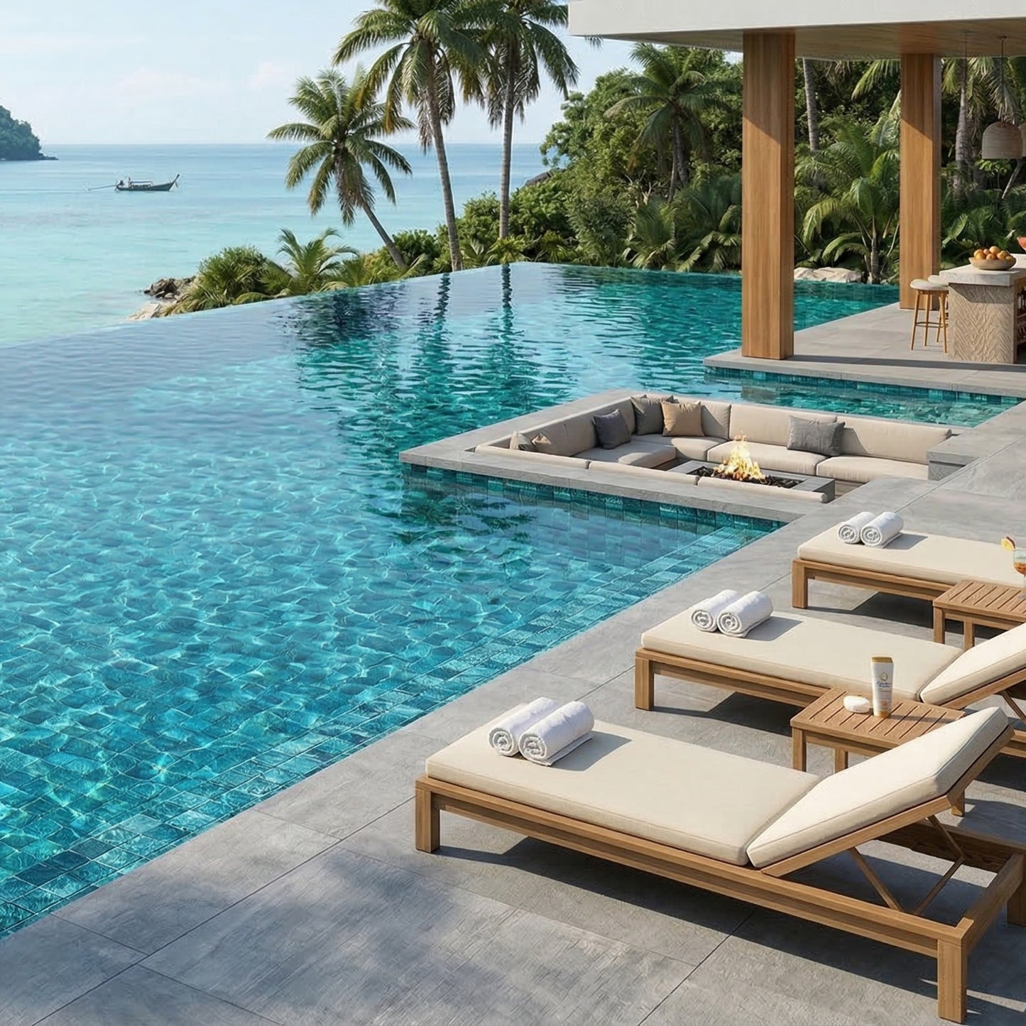 12” x 12” Starlight Glass Mosaic Glowing Pool and Wall Tile