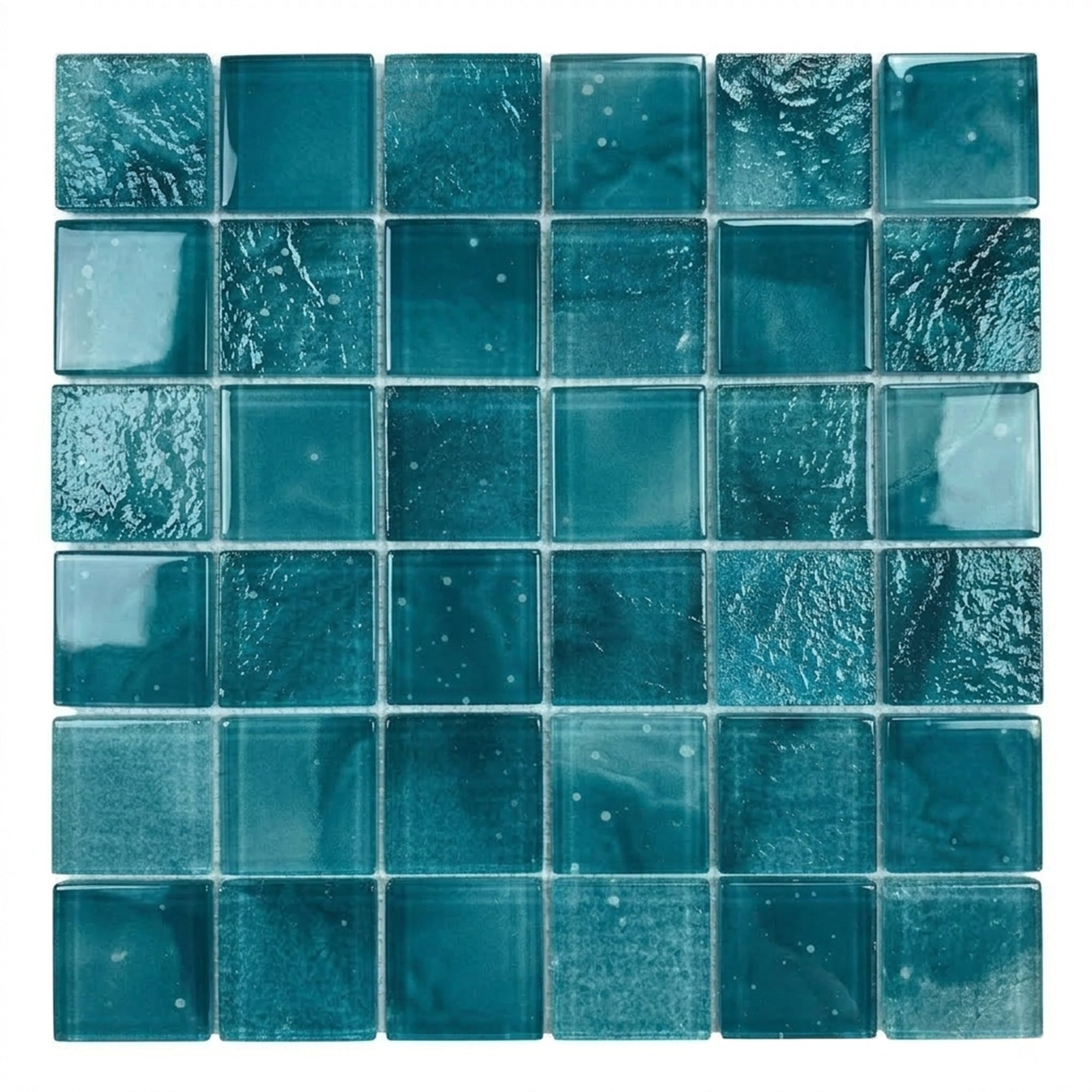 12” x 12” Starlight Glow-in-the-Dark Pool & Wall Glass Mosaic Tile
