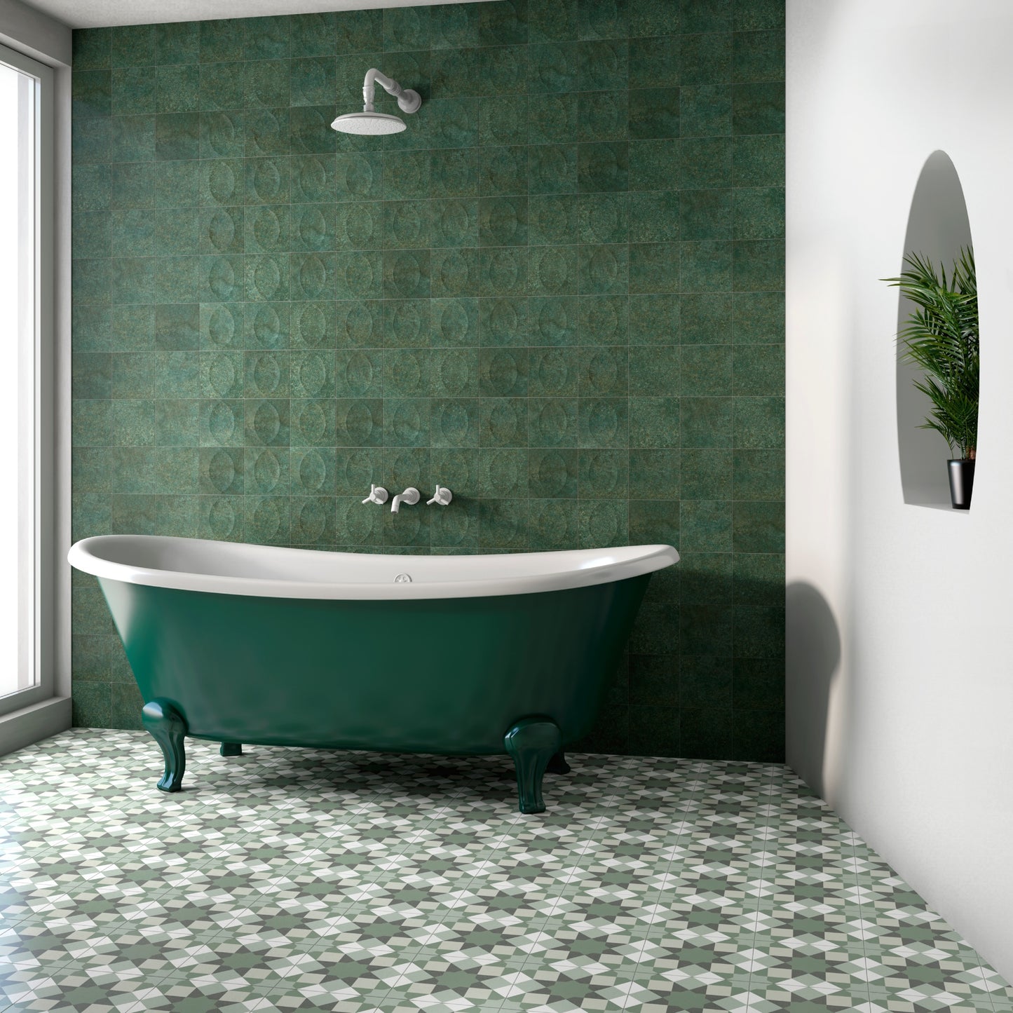 6” x 6” Spanish Tiffany Ceramic  Wall Tile