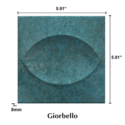 6” x 6” Spanish Tiffany Ceramic  Wall Tile