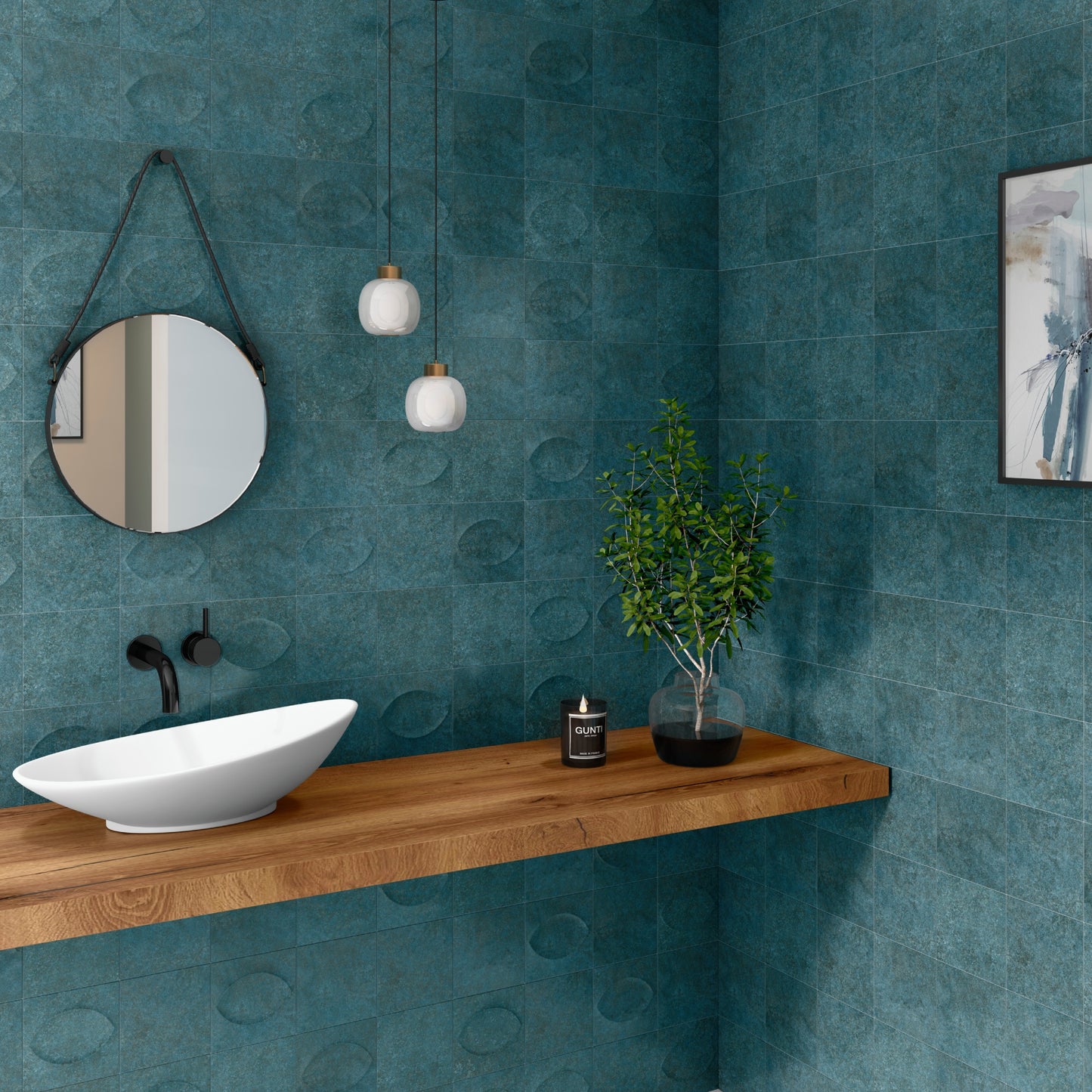 6” x 6” Spanish Tiffany Ceramic  Wall Tile