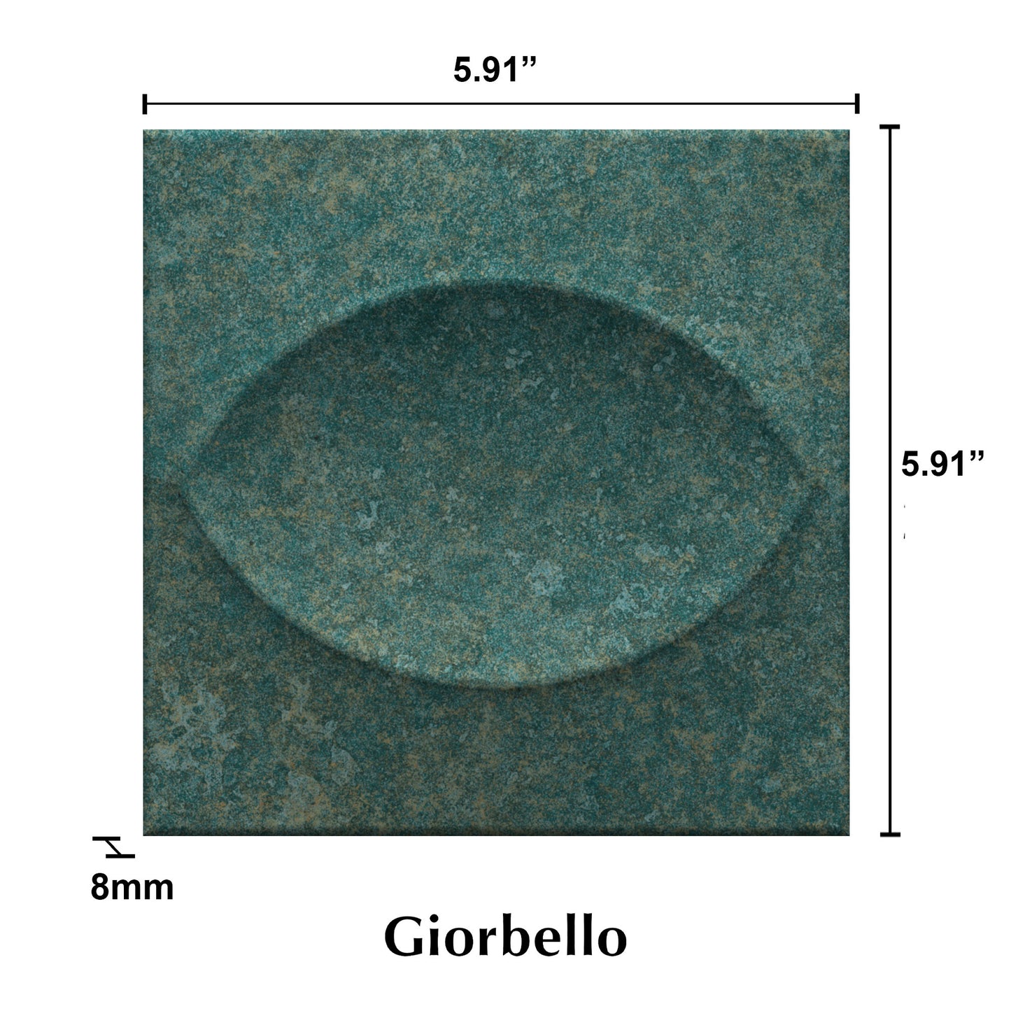 6” x 6” Spanish Tiffany Ceramic  Wall Tile