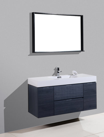 Gray Oak Wall Mount Bathroom Vanity for Stylish Bathrooms