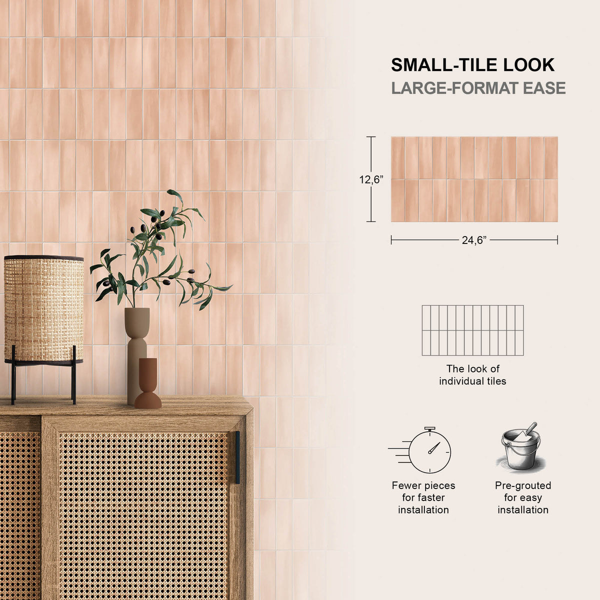 12” x 24” Spanish Allure Porcelain Wall Tile