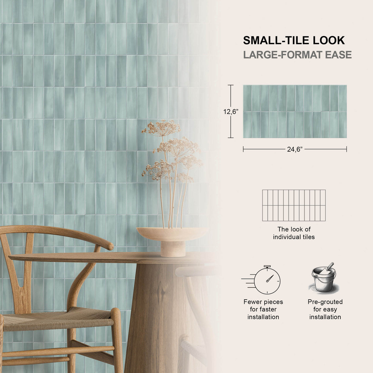 12” x 24” Spanish Allure Porcelain Wall Tile