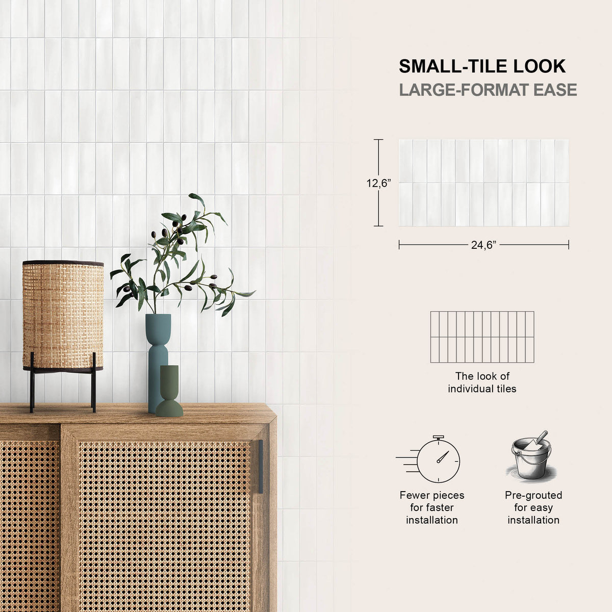 12” x 24” Spanish Allure Porcelain Wall Tile