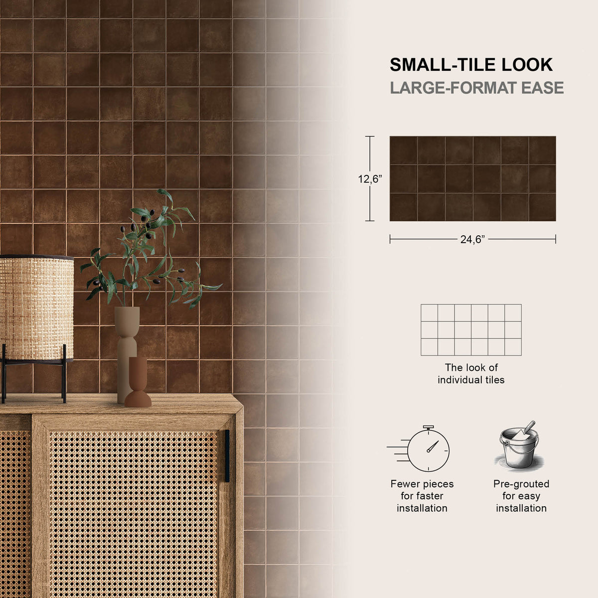 12” x 24” Spanish Amaris Glazed Porcelain Wall Tile