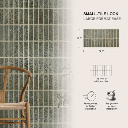 12” x 24” Spanish Villora Glazed Porcelain Wall Tile