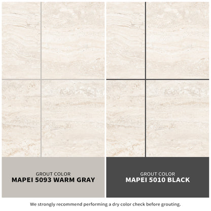 12"x 24" Spanish Marmol Travertine Porcelain Floor and Wall Tile