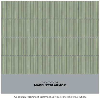 12” x 24” Spanish Lingot 3D Glazed Fluted Porcelain Wall Tile