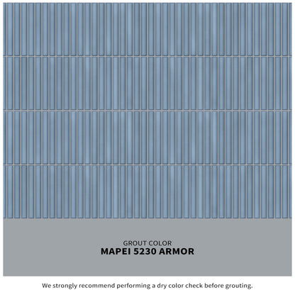 12” x 24” Spanish Lingot 3D Glazed Fluted Porcelain Wall Tile