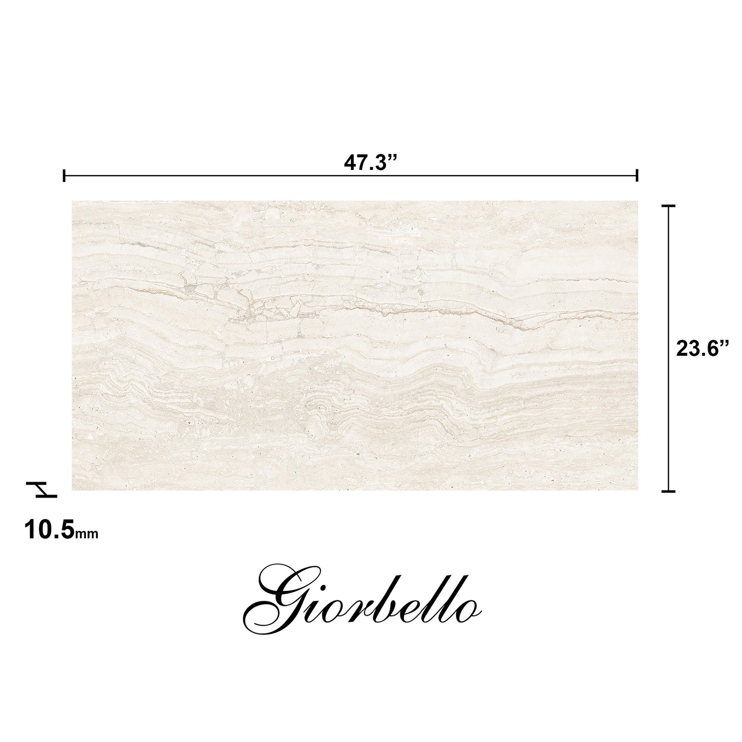 24"x 48" Spanish Marmol Travertine Porcelain Floor and Wall Tile