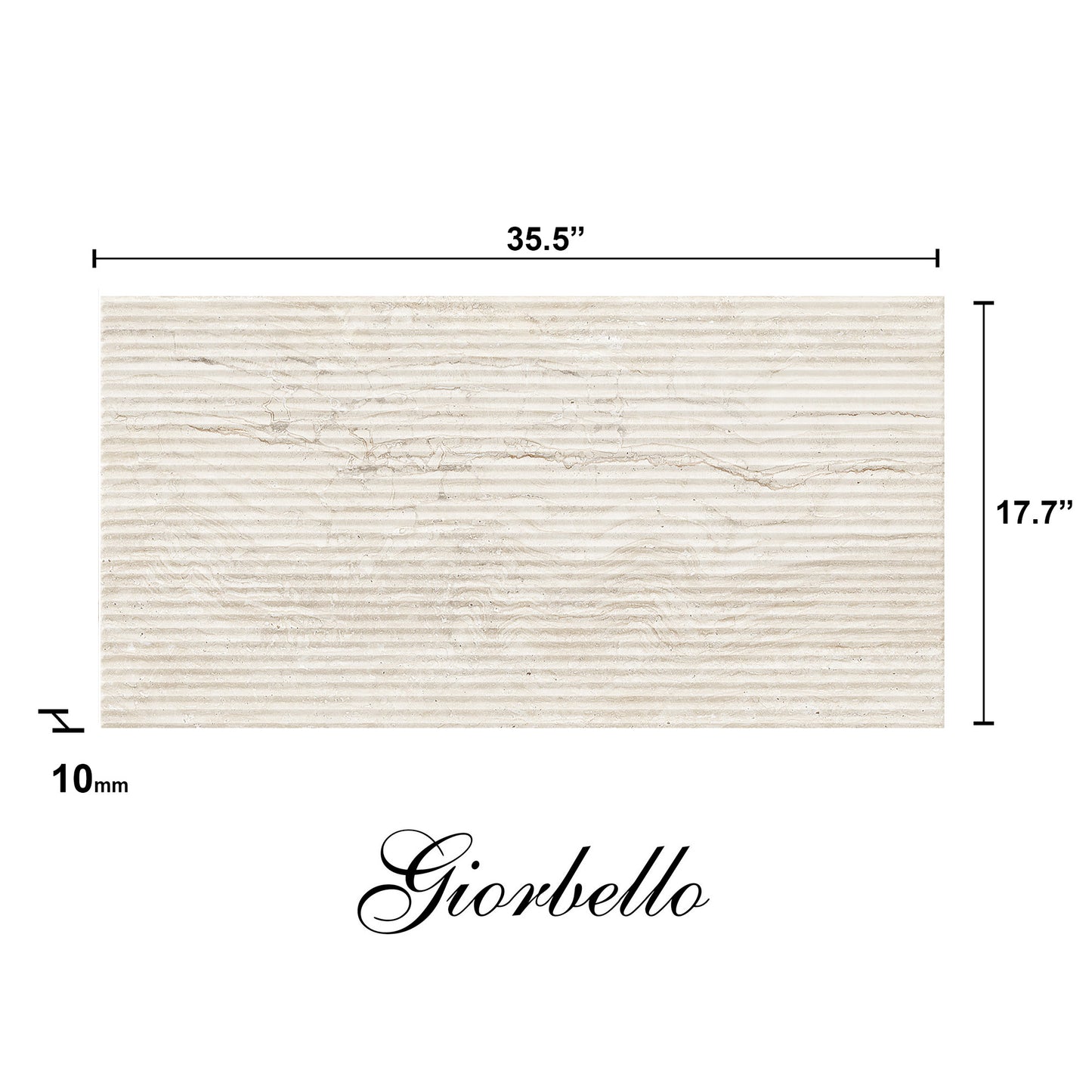 18"x 36" Spanish Marmol Travertine Porcelain Floor and Wall Tile