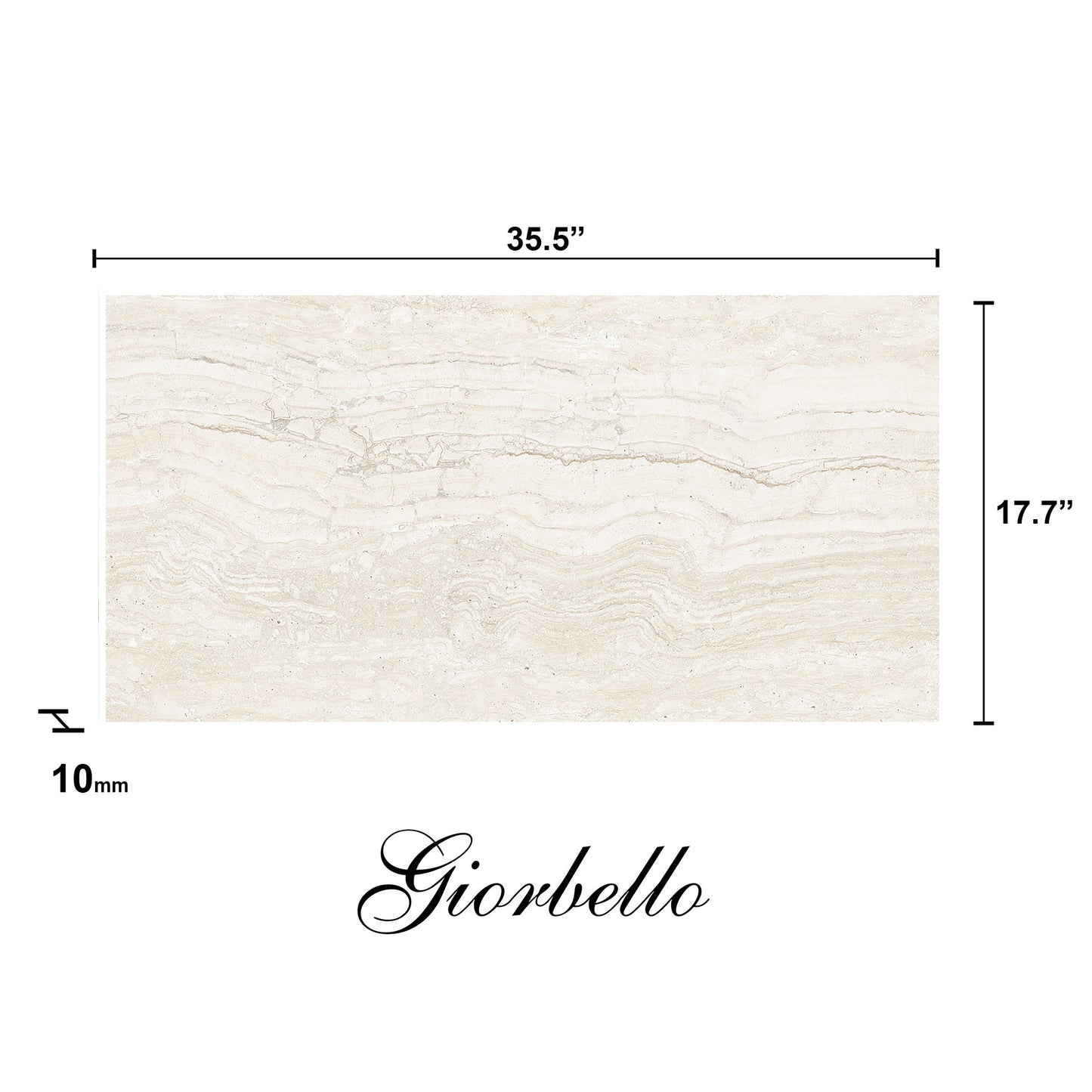18"x 36" Spanish Marmol Travertine Porcelain Floor and Wall Tile