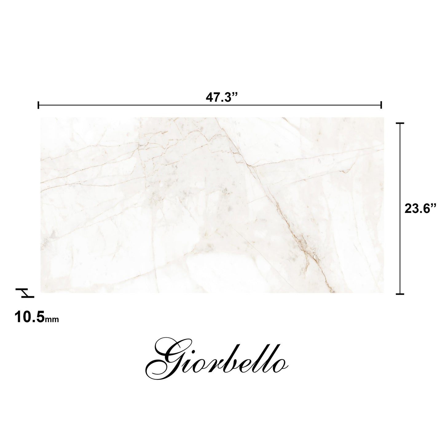 24"x 48" Spanish Mirage Marble Porcelain Floor and Wall Tile