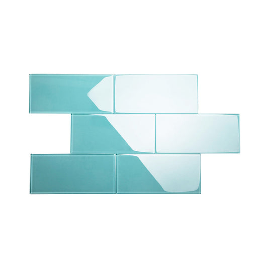 Teal Glass Subway Tile for Bold and Fresh Wall Ideas